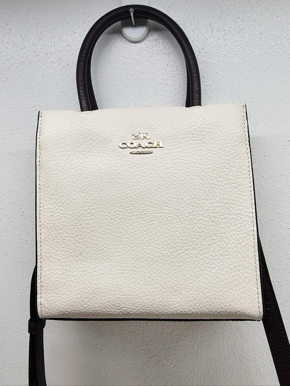 Coach Mini Cally Crossbody Chalk Brown Signature C Accent With Dust Bag C2133